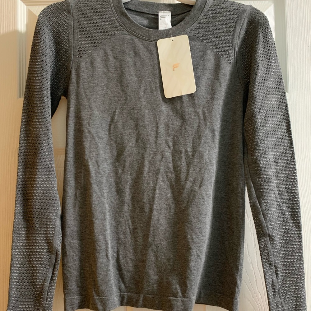 NWT Fabletics grey long sleeve